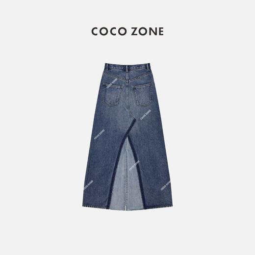  COCO ZONE 高腰复古设计感牛仔半身裙 23C17021 商品图0