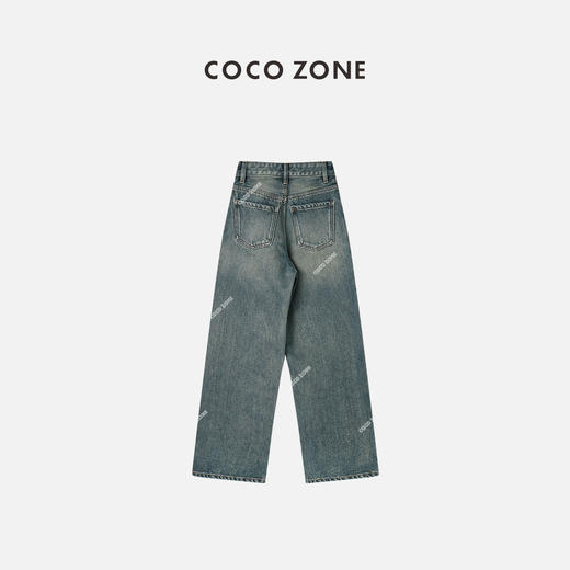 COCO ZONE“纽约复古”直筒怀旧气质显瘦百搭牛仔裤23C19829 商品图1