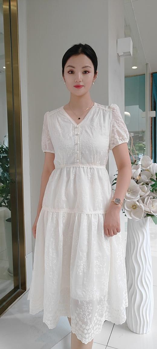 48Y832蕾丝花边公主连衣裙，棉质 商品图2