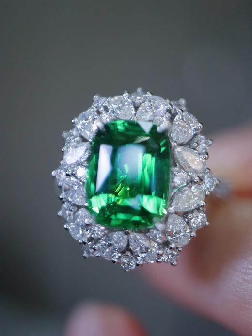 3.33ct 7.466g 沙弗莱戒指吊坠 商品图4
