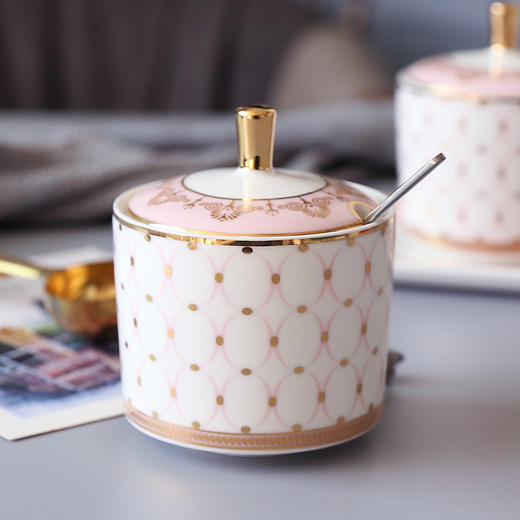 诺轩北欧式轻奢陶瓷调料罐糖罐调味瓶单个 商品图8