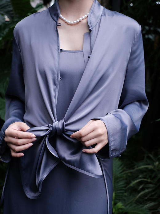 盛唐婧|素色真丝防晒上衣 商品图2