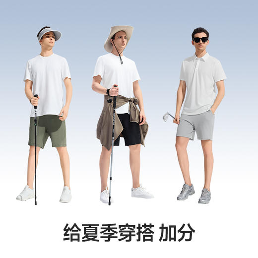 素湃Supield菠萝纹吸湿速干运动短裤男7A抗菌寒水石凉感五分裤夏 商品图2