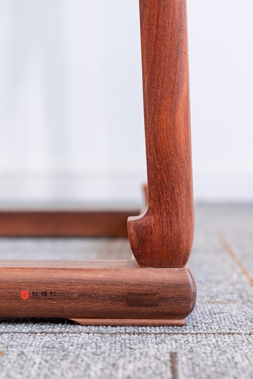 红桥红  家具严选  缅甸花梨（大果紫檀）【石面 98 明式托泥束腰 花架】 商品图5