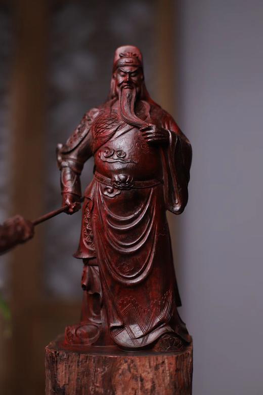 武财神/关公°小叶紫檀拆房老料摆件 商品图1