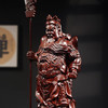 黑檀圆木雕刻武财神【立刀款】人像高：76厘米含刀 商品缩略图5