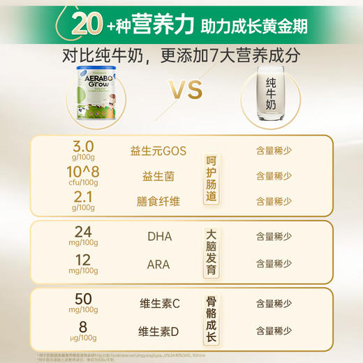 艾乐博 艾乐高 草饲儿童乳粉 800g 商品图4