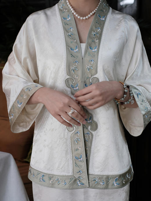 盛唐牡丹盛奢系列| 限量款| 高货-百蝶如意对襟外套(特殊商品不退不换) 商品图0