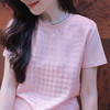 【回馈粉丝】千鸟格桑蚕丝拼接t 商品缩略图2