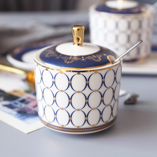 诺轩北欧式轻奢陶瓷调料罐糖罐调味瓶单个 商品图7