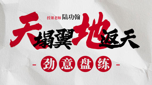 【天塌翼 地返天】劲意盘练——自学课程 商品图0
