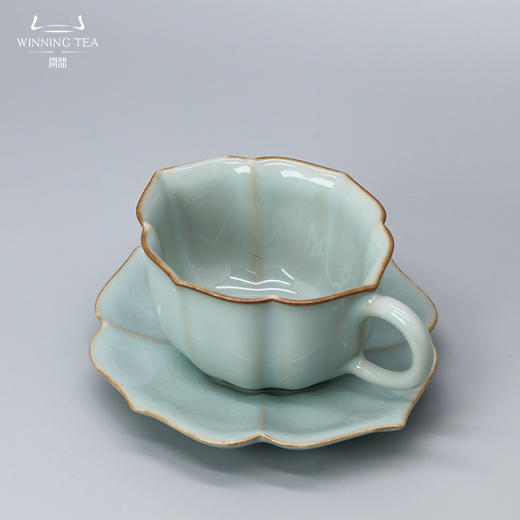 问鼎汝瓷鼎峰系列老款宝相咖啡杯 商品图1