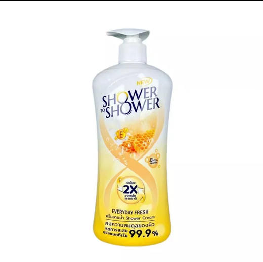 泰国shower to shower 蓝色清爽/粉色花香/黄色滋润沐浴露-450ml 商品图3