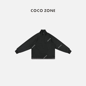 COCO ZONE休闲立领半拉链长袖卫衣宽松显瘦上衣 23C19352