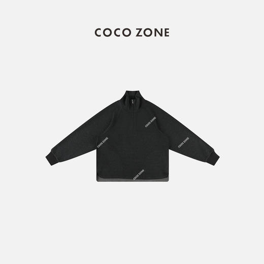 COCO ZONE休闲立领半拉链长袖卫衣宽松显瘦上衣 23C19352 商品图0