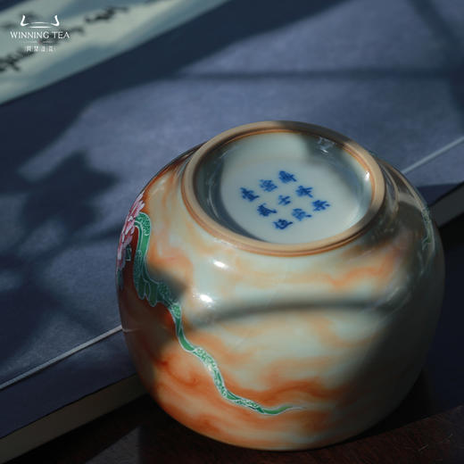 问鼎鼎峰柴窑天青华容杯(龙腾云雾) 商品图4