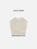 COCO ZONE 夏季新款圆领针织马甲镂空设计撞色边背心 23C19028 商品缩略图0