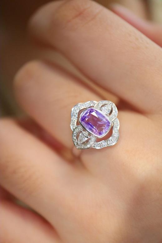 1.33ct 蓝宝石戒指 商品图7