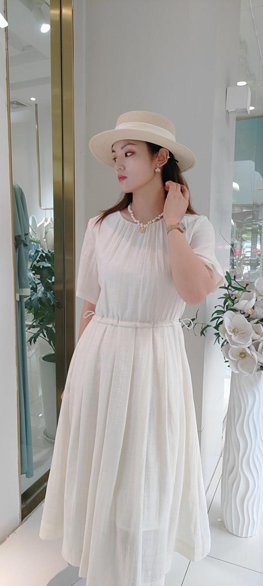 480001天丝麻抽绳连衣裙 商品图6