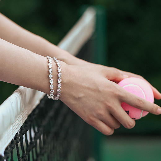 【相伴满镶手链】Fanci范琦银饰女Tennis网球链925银原创设计送女友 下单赠精美礼盒+顺丰速运+运费险 商品图4