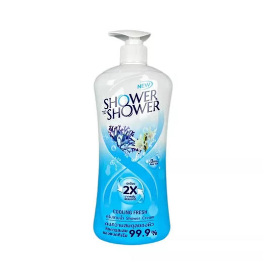 泰国shower to shower 蓝色清爽/粉色花香/黄色滋润沐浴露-450ml 商品图1