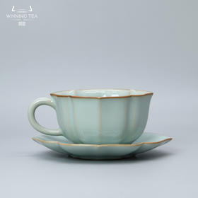 问鼎汝瓷鼎峰系列老款宝相咖啡杯