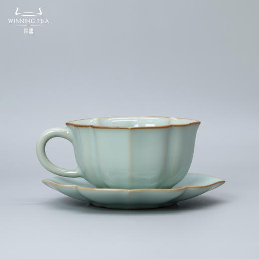 问鼎汝瓷鼎峰系列老款宝相咖啡杯 商品图0