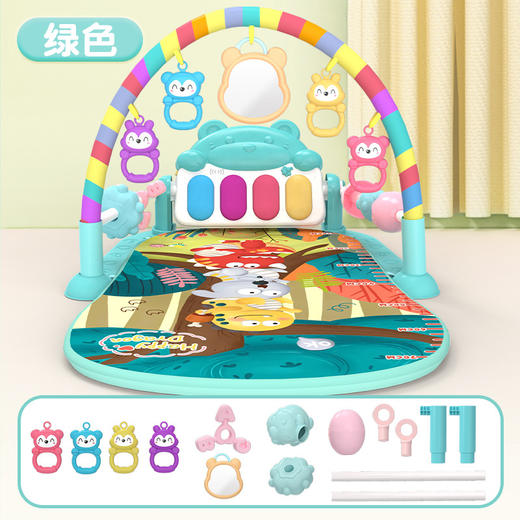 抖音同款脚踏钢琴婴儿健身架新生幼4宝宝躺着玩玩具0-3岁 商品图5