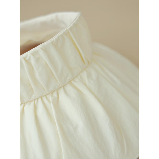 【抖音专属】褶皱空顶遮阳帽（24715049米白色/香芋紫-均码）出游必备防晒用品 商品图2