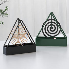 【蚊香盘蚊香架】三角加大加厚创意 防烫家用立式托盘支架檀香架子挂式 