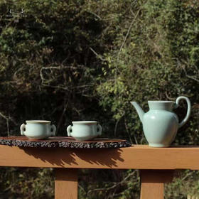 问鼎汝瓷莲舟共染三入套装