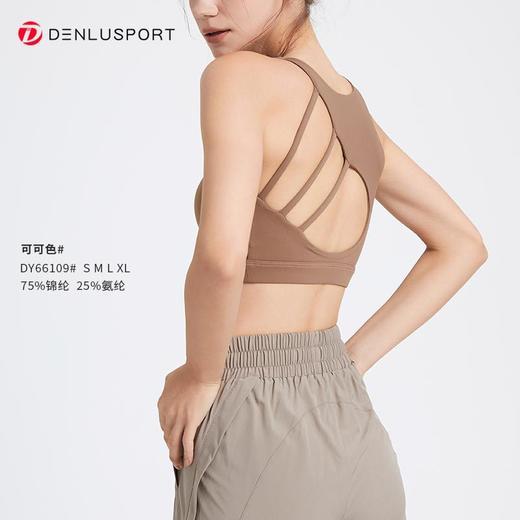 镂空扇形美背运动文胸超细双面锦面料高弹不紧绷个性舒适DY66109# 商品图6