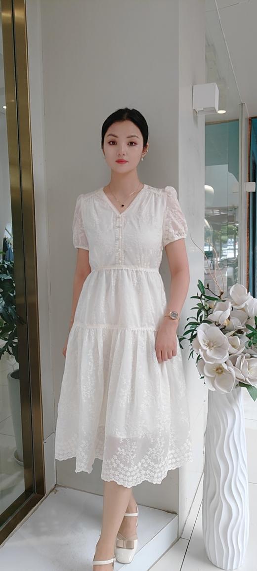 48Y832蕾丝花边公主连衣裙，棉质 商品图1