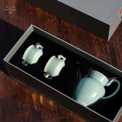 问鼎汝瓷莲舟共染三入套装 商品图4