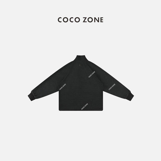 COCO ZONE休闲立领半拉链长袖卫衣宽松显瘦上衣 23C19352 商品图1