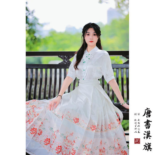 【云龙寄春】马面裙织金妆花改良国风新中式瑞龙锦绣马面套装 商品图4