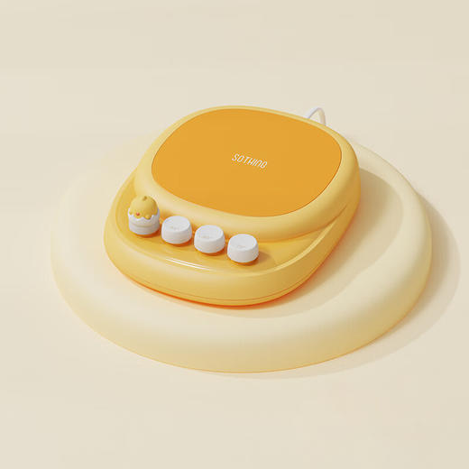 向物（SOTHING）加热杯垫咕咕鸡DSHJ-S-2206B 恒温杯垫 保温杯垫热牛奶神器暖杯垫电热保温水杯加热底座可爱卡通风生日礼物送女友闺蜜 【单核版】恒温发热杯垫/ 0.4L 不含水杯 商品图1