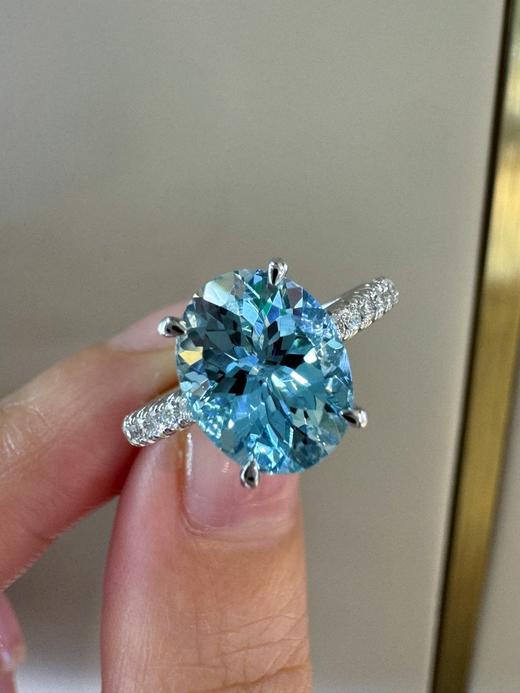 2.32ct 3.39g 海蓝宝戒指 商品图2