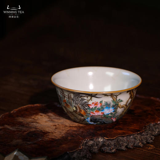 问鼎鼎峰柴窑天青鸡缸杯 (富贵吉祥) 商品图1