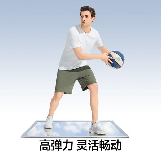 素湃Supield菠萝纹吸湿速干运动短裤男7A抗菌寒水石凉感五分裤夏 商品图3