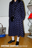 CryingCenter 蓝纹波点 日常学院舒适棉西装套装波点伞裙 商品缩略图0