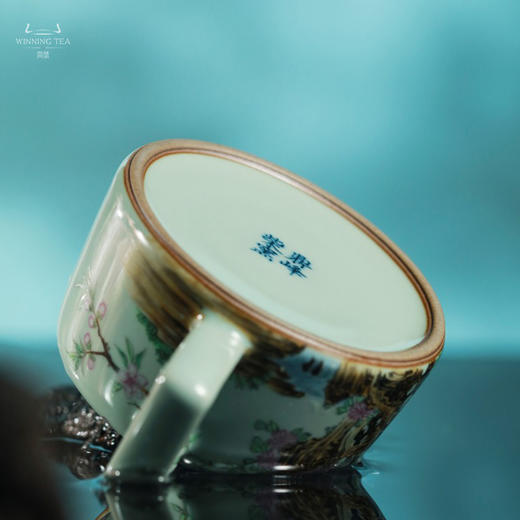 问鼎鼎峰柴窑天青金钟壶 (鸟语花香) 商品图4