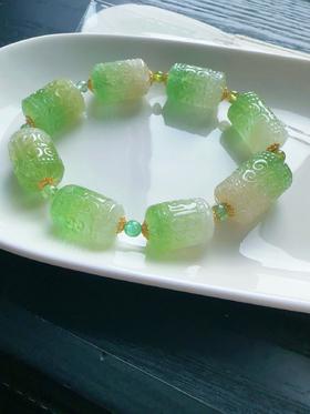 48.7g 雕刻碧玺手链