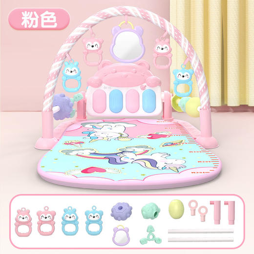 抖音同款脚踏钢琴婴儿健身架新生幼4宝宝躺着玩玩具0-3岁 商品图6