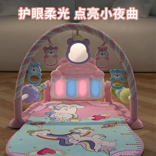 抖音同款脚踏钢琴婴儿健身架新生幼4宝宝躺着玩玩具0-3岁 商品图2