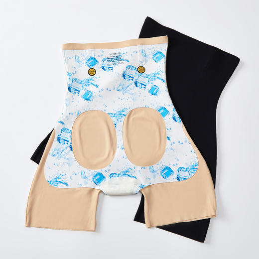 冰霜体感 轻松享瘦 高腰爆冰裤女士塑腰提臀束腰养护冰感收腹裤透气悬浮裤鲨鱼裤裸感无痕打底裤 商品图1