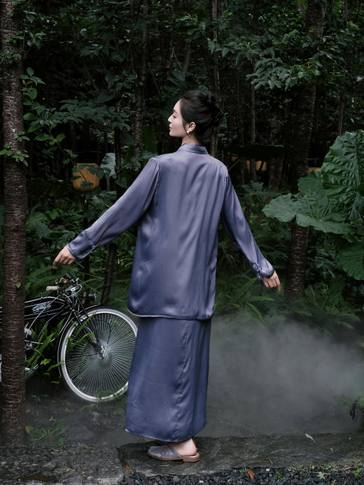 盛唐婧|素色真丝防晒上衣 商品图4