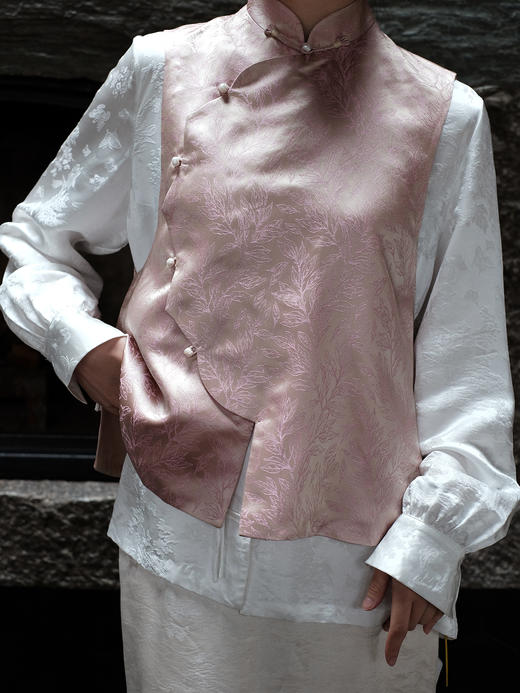 盛唐牡丹盛奢系列| 限量款|高货-真丝提花花瓣马甲(特殊商品不退不换) 商品图1