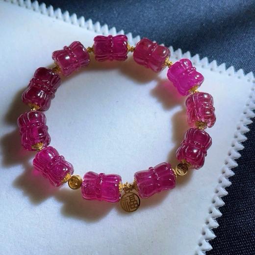 27.7g 雕刻碧玺手链 商品图3