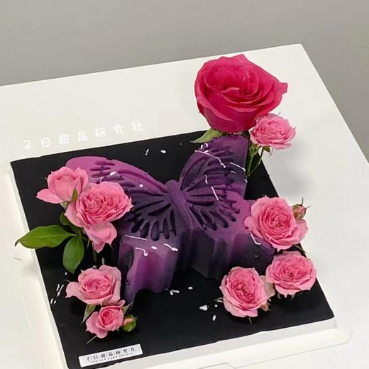 蝴蝶&鲜花慕斯（鲜花类似/介意勿拍/提前24小时预订） 商品图2
